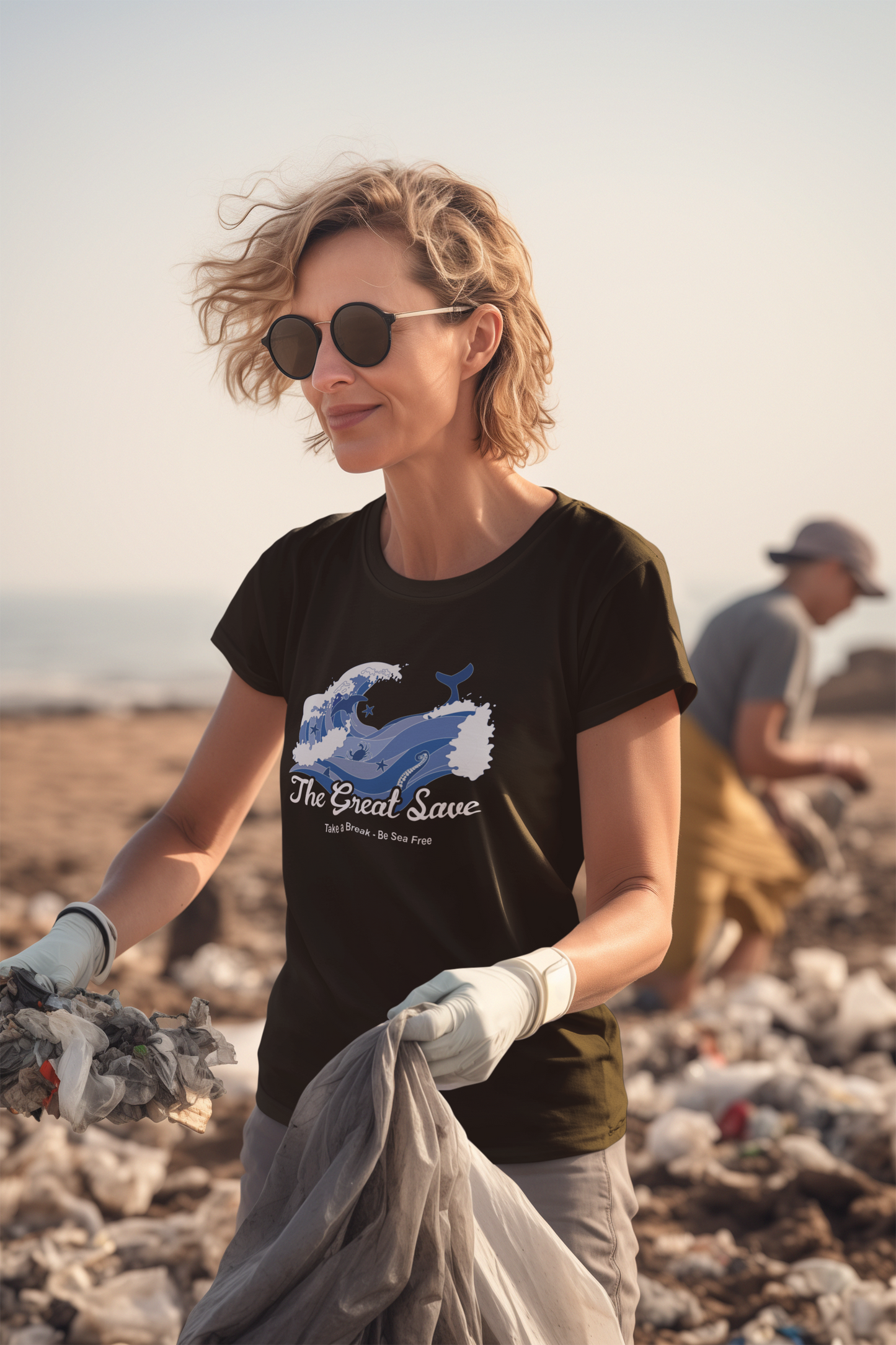 The Great Save T-shirt - take a break, be sea free - Unisex T-shirt