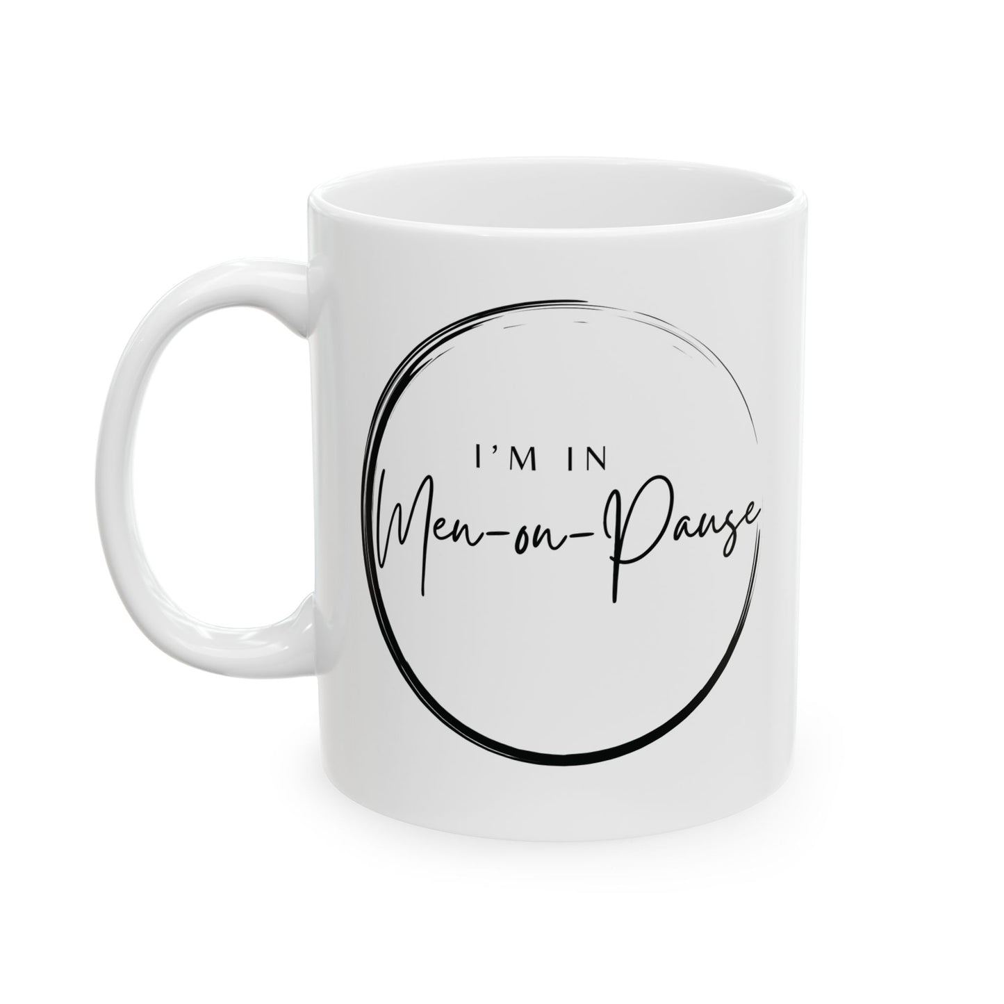 Men on Pause Ceramic Mug, (11oz)